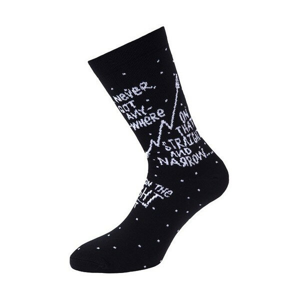 205047-202012 チネリ サイクリングソックス　CHAS CHRISTIANSEN RIGHT FOOT BLACK SOCKS　サイズ：XS/S cinelli