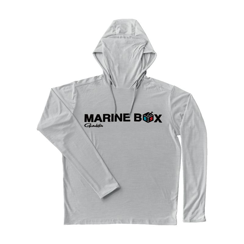 夹克, 裤子 - がまかつ サンシェードフーディTシャツ MARINE BOX Lサイズ (ホワイト×グレー) サンシェードフーディTシャツL(ホワイト×グレー/Gamakatsu) Gamakatsu マリンボックス GM3747