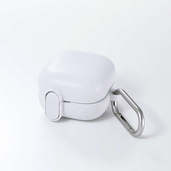 エレコム LinkBuds Clip用 TOUGH SLIM Lock ハイブリッドケース（ホワイト） TWS-S...