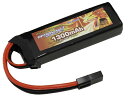 オプションNo.1 BIG POWER LIPO 1300mAh 11.1V 縦30.5×横93.3×厚み16.5mm【GB-0029M】 エアガン
