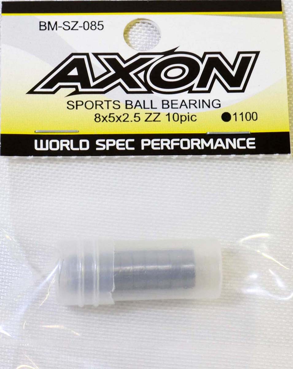 AXON SPORTS BALL BEARING 8x5x2.5 ZZ 10pic【BM-SZ-085】 ラジコンパーツ