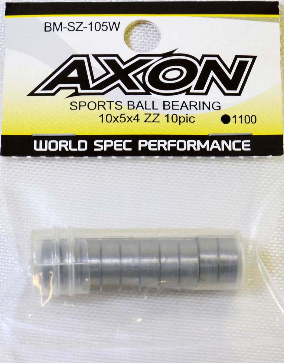 AXON SPORTS BALL BEARING 10x5x4 ZZ 10pic【BM-SZ-105W】 ラジコンパーツ
