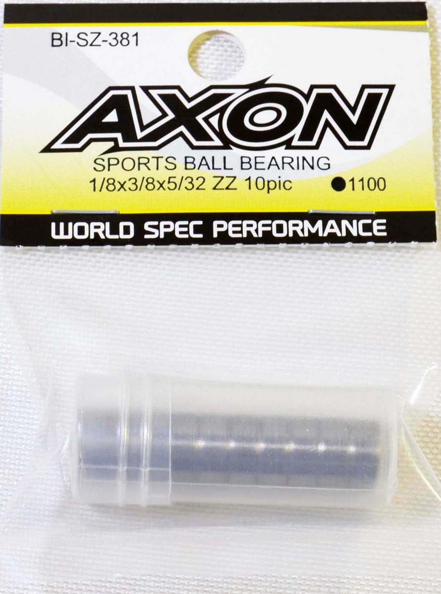 AXON SPORTS BALL BEARING 1/8x3/8x5/32 ZZ 10pic【BI-SZ-381】 ラジコンパーツ