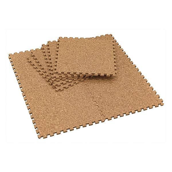 ユノックス ジョイントコルクマット 9枚入り 厚さ0.8cm（大粒コルク） 10-105 ラグ...