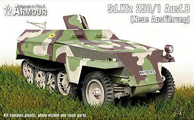 スペシャルホビー 【再生産】1/72 独・Sd.kfz.250/1B型ノイ装甲兵車【SHA7205】 プラモデル