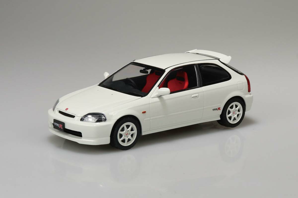 アオシマ 1/24 楽プラ スナップカー No.09-CW EK9 シビック タイプR 1997 チャンピオンシップホワイト プラモデル