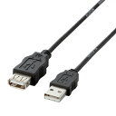 エレコム 環境対応USB2.0準拠延長ケーブル(3.0m・ブラック) USB-ECOEA30(2)