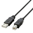 エレコム 環境対応USB2.0ケーブル A-B 1.0m 0.5A ブラック USB2-ECO10(2)