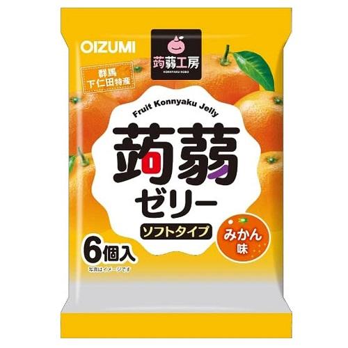 蒟蒻工房 蒟蒻ゼリー みかん味 6個 コンニヤクコウボウゼリ-ミカン