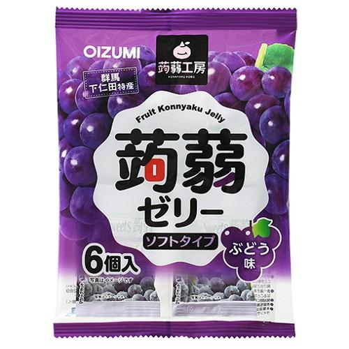 蒟蒻工房　蒟蒻ゼリーぶどう味　6個 下仁田物産 コンニヤクコウボウゼリ-ブドウ