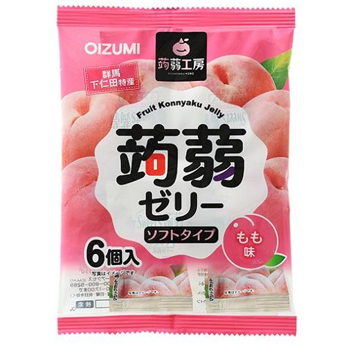 蒟蒻工房 蒟蒻ゼリー もも味 6個 コンニヤクコウボウゼリ-モモ