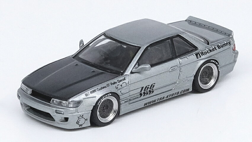 INNO MODELS 1/64 Nissan シルビア (S13) V1 Pandem Rocket Bunny シルバー【IN64-S13V1-SIL】 ミニカー