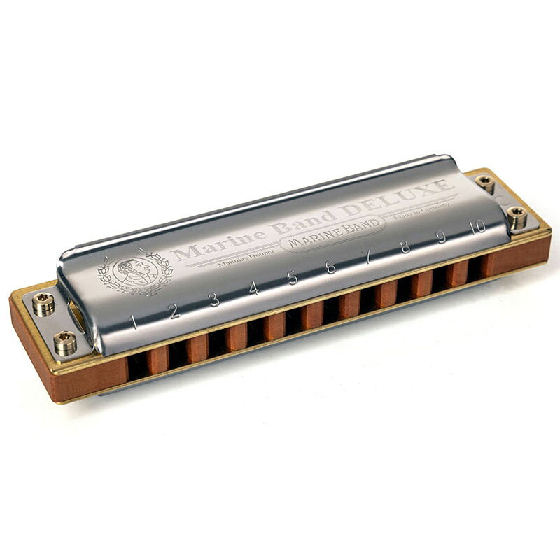 ホーナー Marine Band Deluxe（A♭m調） 10穴ハーモニカ 2005/20-Aフラ-P HOHNER MARINE BAND SERIES