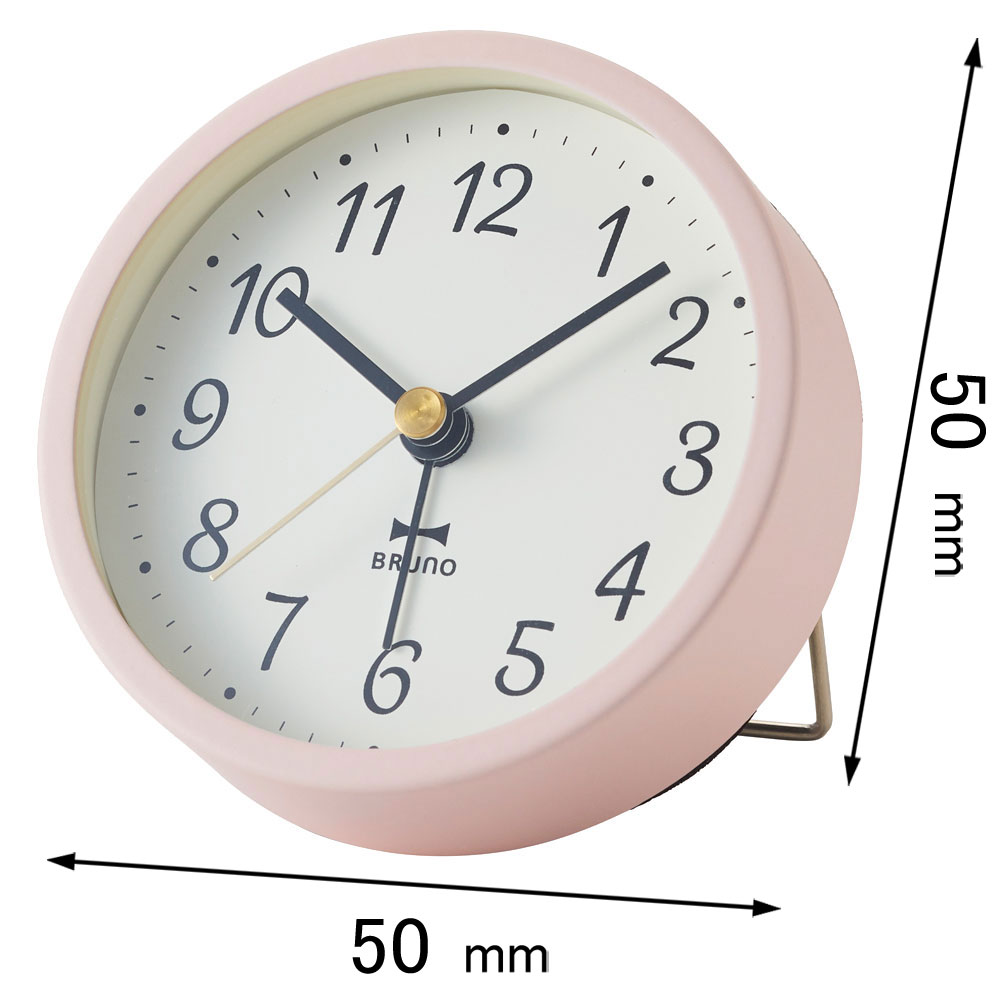BRUNO（ブルーノ） 目覚まし時計 グレイッシュアラームクロック （ピンク） BCA022-PK 