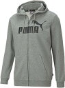 PJ-588708-03-L プーマ ESS ビッグロゴ フーデットジャケット（ミディアムグレーヘザー・サイズ：L） PUMA