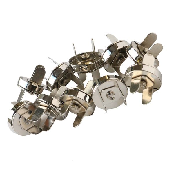 NBK 足折マグネットボタン 10組入（シルバー・18mm） SM12-S-10
