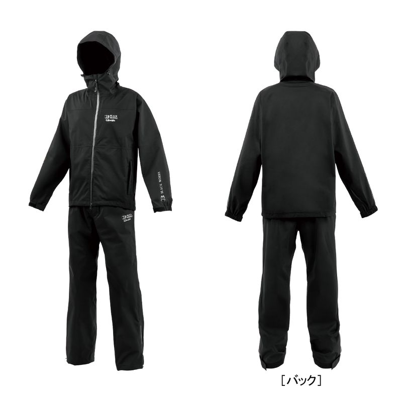 がまかつ Gスペック レインスーツ Mサイズ (ブラック/BLACK WORKS) GスペックレインスーツMサイズ(ブラック/BLACK WORKS) Gamakatsu GM3784 ブラックワークス