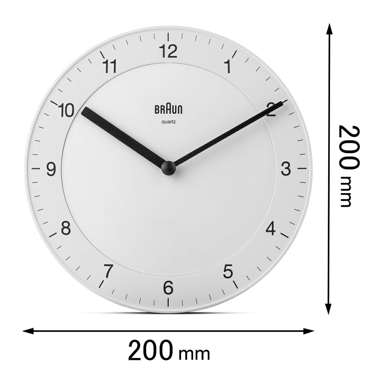 ブラウン 掛け時計 BRAUN Analog Wall Clock WHITE BC06W [BC06W]【返品種別A】