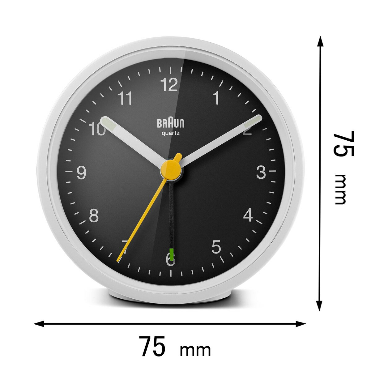 ֥饦 ܳФޤ BRAUN Classic Analog Alarm Clock BC12WB [BC12WB]ʼA