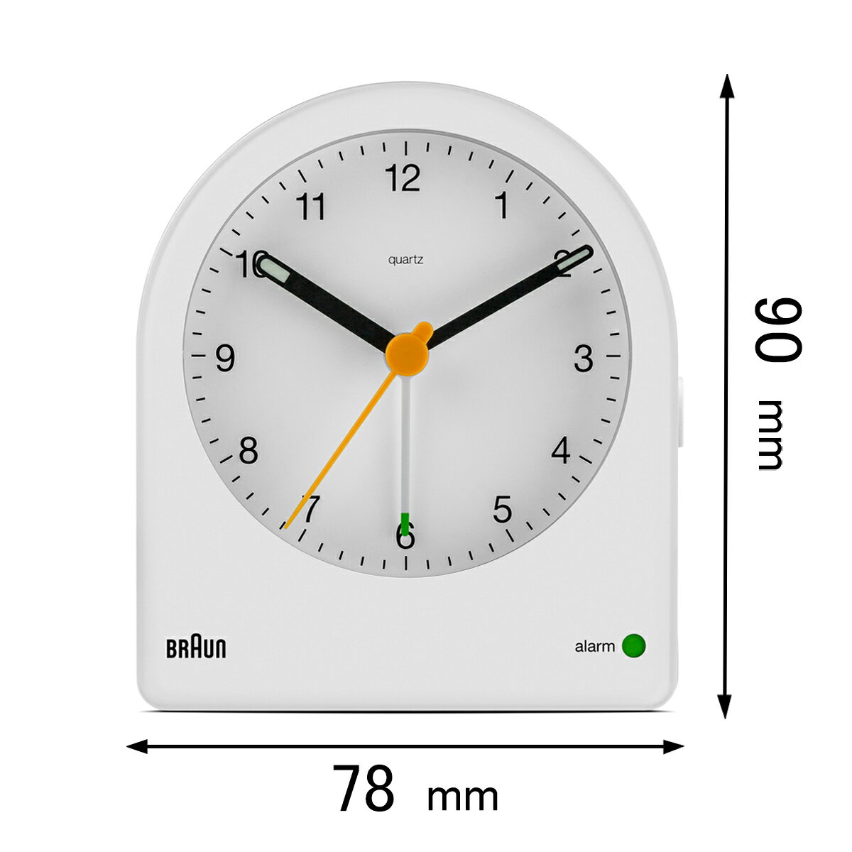 Brown - ブラウン 目覚まし時計 BRAUN Analog Alarm Clock BC22W [BC22W]【返品種別A】