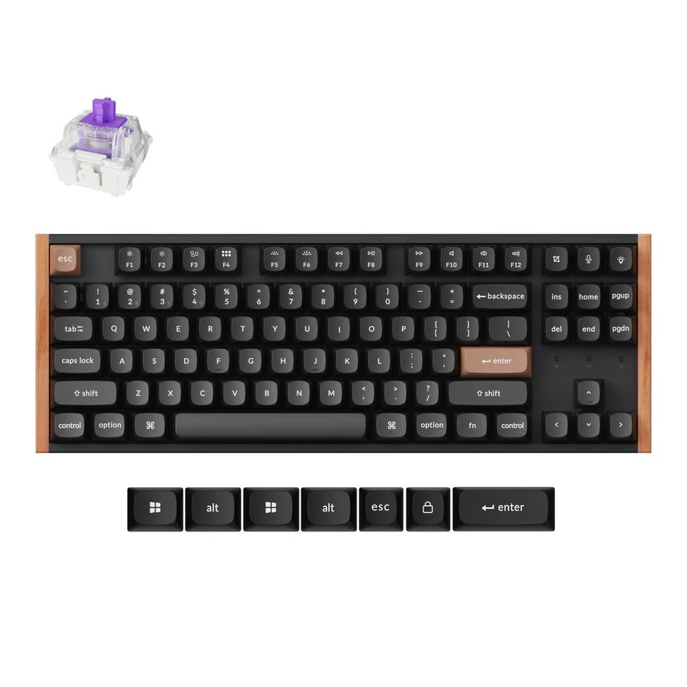 Keychron｜キークロン K8 HE マグネットスイッチ搭載 QMK ワイヤレス カスタムキーボード（英語配列・スペシャルエディション ブラック） K8H-F1-US