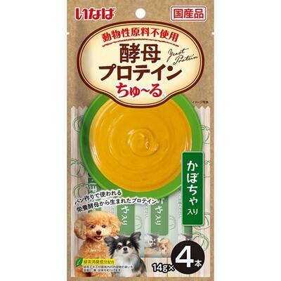 【6個セット】 いなばペットフード いなば 酵母プロテインちゅ〜る かぼちゃ入り 14g×4本