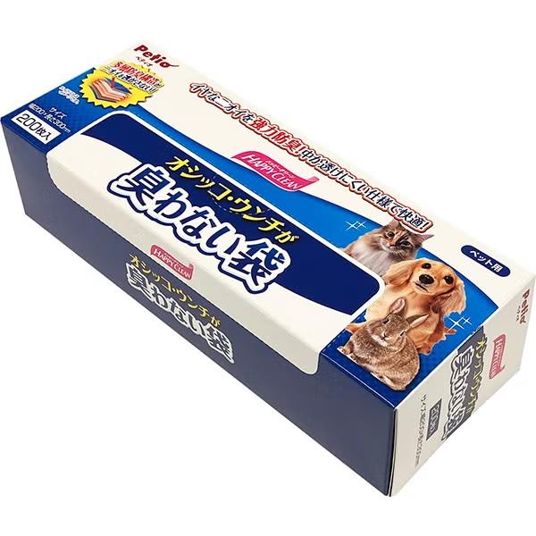 ペット用品 消臭袋 ペット用 HAPPYCLEAN オシッコ・ウンチが臭わない袋 200枚 ペティオ HCオシツコウンチニオワナイフクロ200