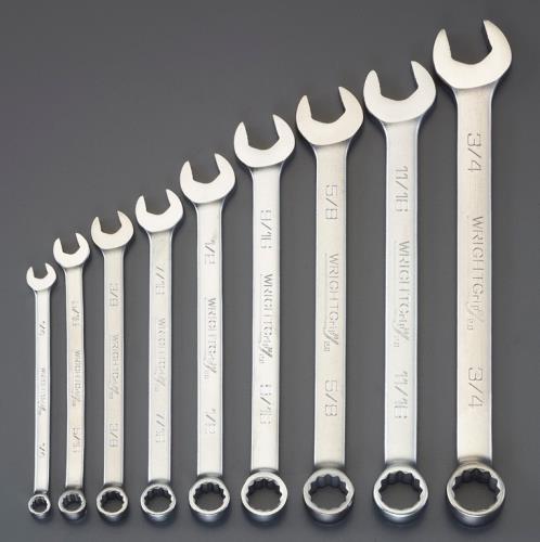 Wright Tool 9本組 1/4インチ-3/4インチ 片目片口スパナ EA614BA-109