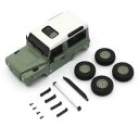 京商 【再生産】ミニッツ4×4シリーズ ボディセット MX-01 ランドローバー ディフェンダー 90 ヘリテージ(グラスミアグリーン/アラスカホワイト)【MX...