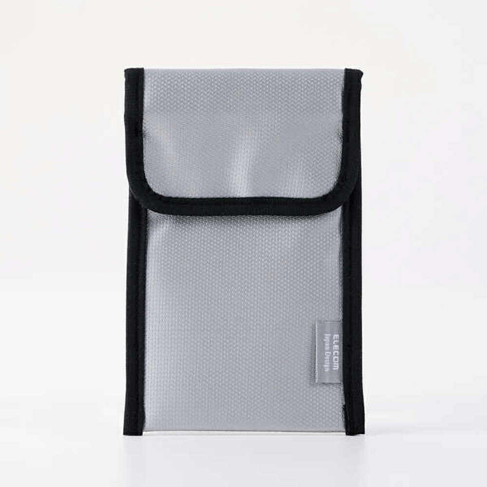 エレコム 難燃ガジェットポーチM BMA-MBP01MGY jism-14859047 Joshin web 家電とPCの大型専門店 パッケージ画像