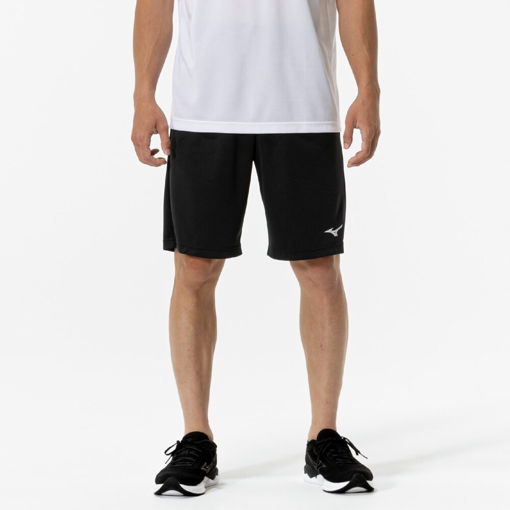 ミズノ ナビドライ　ハーフパンツ（ブラック x シルバー・サイズ：3XL） 32MDC190093XL