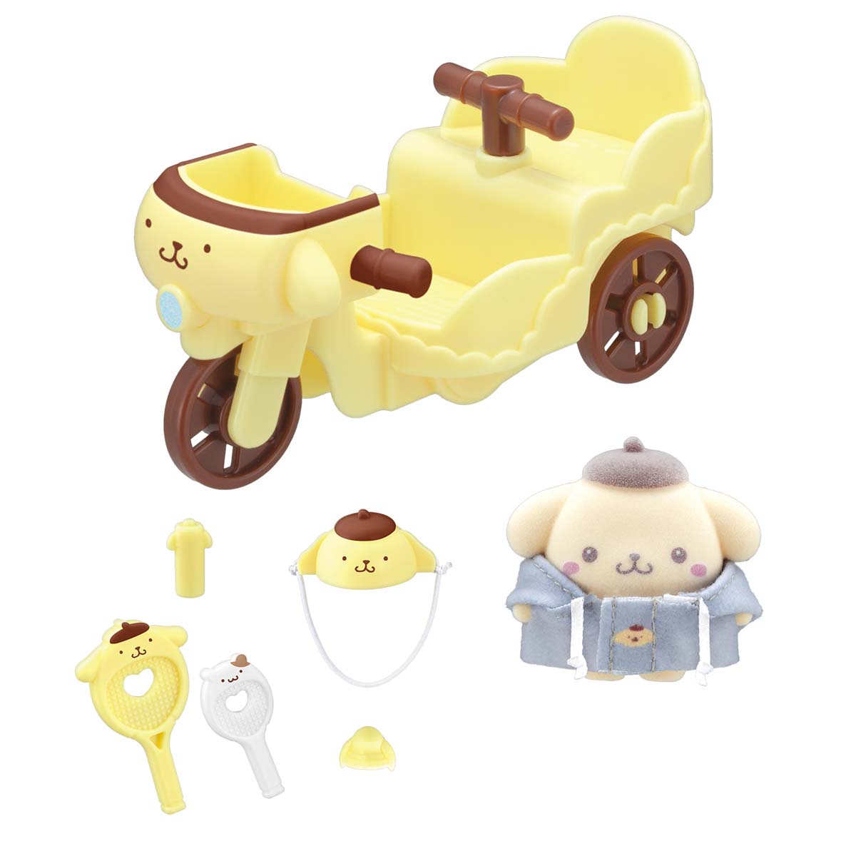 バンダイ ぷちとも Sanrio characters ポムポムプリンのじてんしゃ