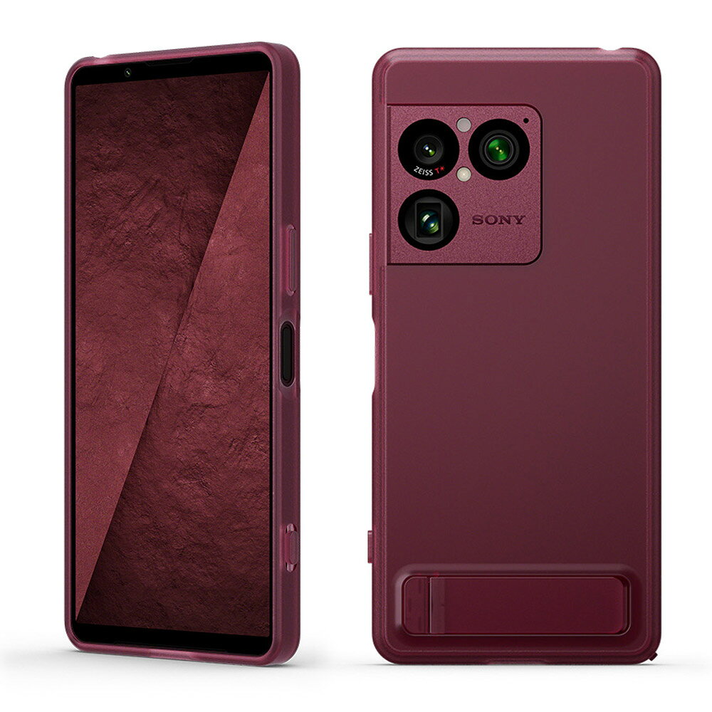 SONY（ソニー） Xperia 1 VIII用 STYLE COVER WITH STAND SONY（ガーネットレッド） XQZ-CBGE/RJPCX