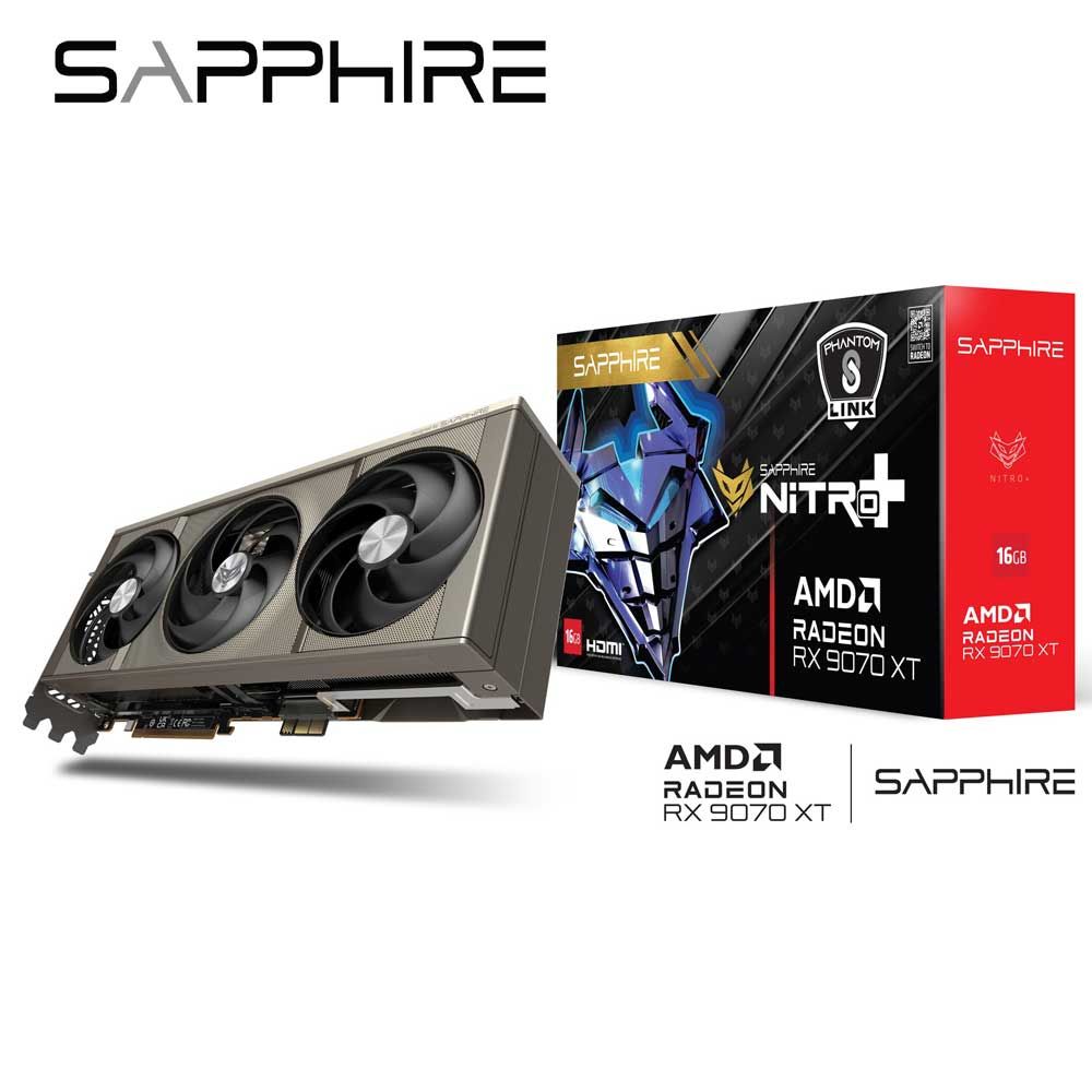 SAPPHIRE｜サファイア SAPPHIRE NITRO+ Radeon RX 9070 XT GAMING OC 16GB PhantomLink グラフィックボード 11348-08-20G