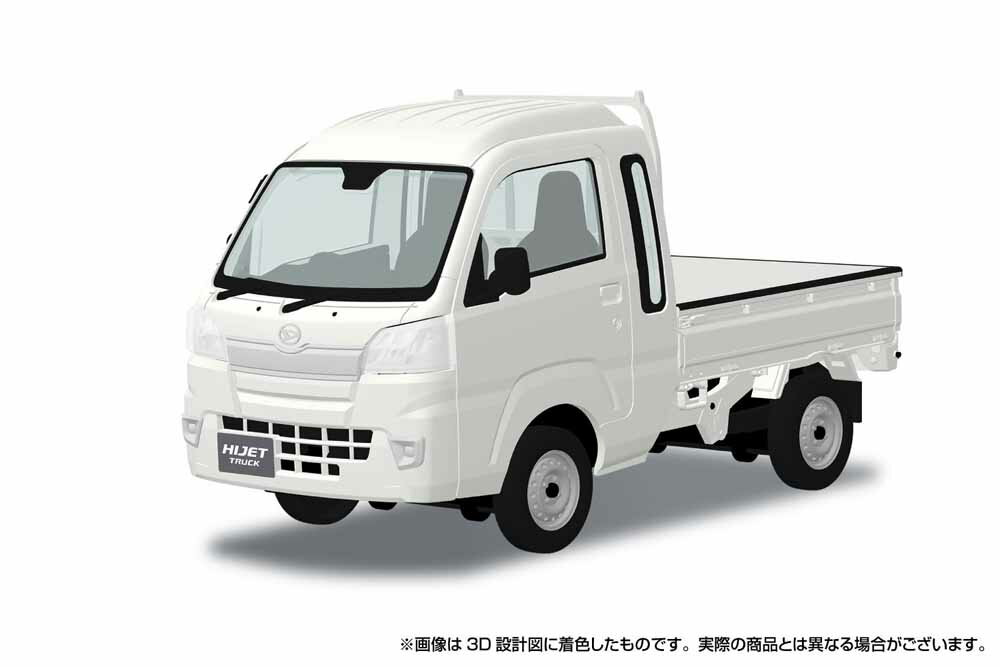 アオシマ 1/32 楽プラ スナップキット No.29-WE ダイハツ S500P ハイゼット トラック ジャンボ (ホワイト) プラモデル