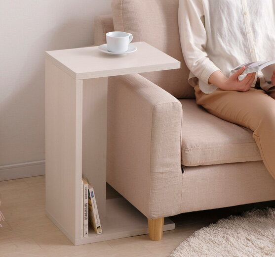 アイリスオーヤマ サイドテーブル(オフホワイト) STB-288Wオフホワイト [STB288Wオフホワイト]