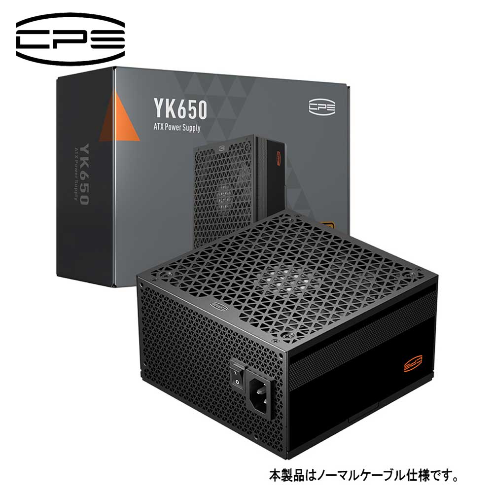 【返品種別B】□「返品種別」について詳しくはこちら□2025年02月 発売メーカー保証期間 5年【ご購入後のお問い合わせにつきまして】購入後の初期不良・お問い合わせにつきましては、タイムリーサポートにご連絡下さい。◆80PLUS Bronze認証 ノーマルケーブル 650W 80PLUS Bronzeを取得、コストパフォーマンスに優れたATX2.53に準拠の650W電源ユニットです。デザインとパフォーマンスの両方で革命程なアップグレード！　CPSブランド空冷製品でお馴染みのトライフォースデザインを継承しています。ATXのバージョンは、ATX2.53に準拠。◆12Vシングルレーン 最大648WCPUとグラフィックスカードに豊富な電力を供給。◆複数の国際認証を取得CBCEEACUKCACCCFCCCANICES-003（B）/NMB-003（B）TUVcTUVus。◆100〜240Vの幅広い電圧に対応と徹底した各種保護回路OVP / UVP / OCP / SCP / OTP / OPP / SPD※日本国内の動作保証は100Vです。◆Active PFCとDC DCにより最適な効率と安定性を実現台湾製電解コンデンサを採用。◆135mm温度制御ファン温度に応じてファン速度を自動調整し、静音性を保ちながら効果的に冷却（最大風量 101.1CFM）。■　仕　様　■筐体サイズ：150×150×86 mm重量：1.72 kg認証：80PLUS Bronze内部構成：Active PFC ＋ DC to DC入力範囲：100-240V AC Full Range※日本国内での保証は100Vのみ保護回路：OVP / UVP / OCP / SCP / OTP / OPP / SPD認証：CBCEEACUKCACCCFCCCANICES-003（B）/NMB-003（B）TUVcTUVus環境遵守：RoHs / WEEE / EAEU / ERP2014搭載ファンサイズ：135×135×25 mmベアリング：Hydraulic Bearing風量・静圧（最大）：最大風量：101.1 CFMコンデンサ：オール台湾製コネクタ：ATXメイン（20＋4pin）×1個、ATX 12V（4＋4pin）×2個、PCI-EXPRESS（6＋2pin）×4個、S-ATA×2本 6個、ペリフェラル（4pin）×2本 2個付属品：ACケーブル、取付けネジ、多言語マニュアルRoHS対応の環境配慮型プロダクト保証期間：5年間[YK650]パソコン周辺＞ボード・パーツ＞電源ユニット