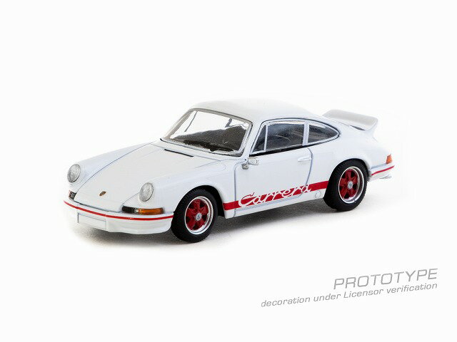 ターマックワークス 1/64 Porsche 911 Carrera RS 2.7 Lightweight White/Red【T64S-023-WR】 ミニカー