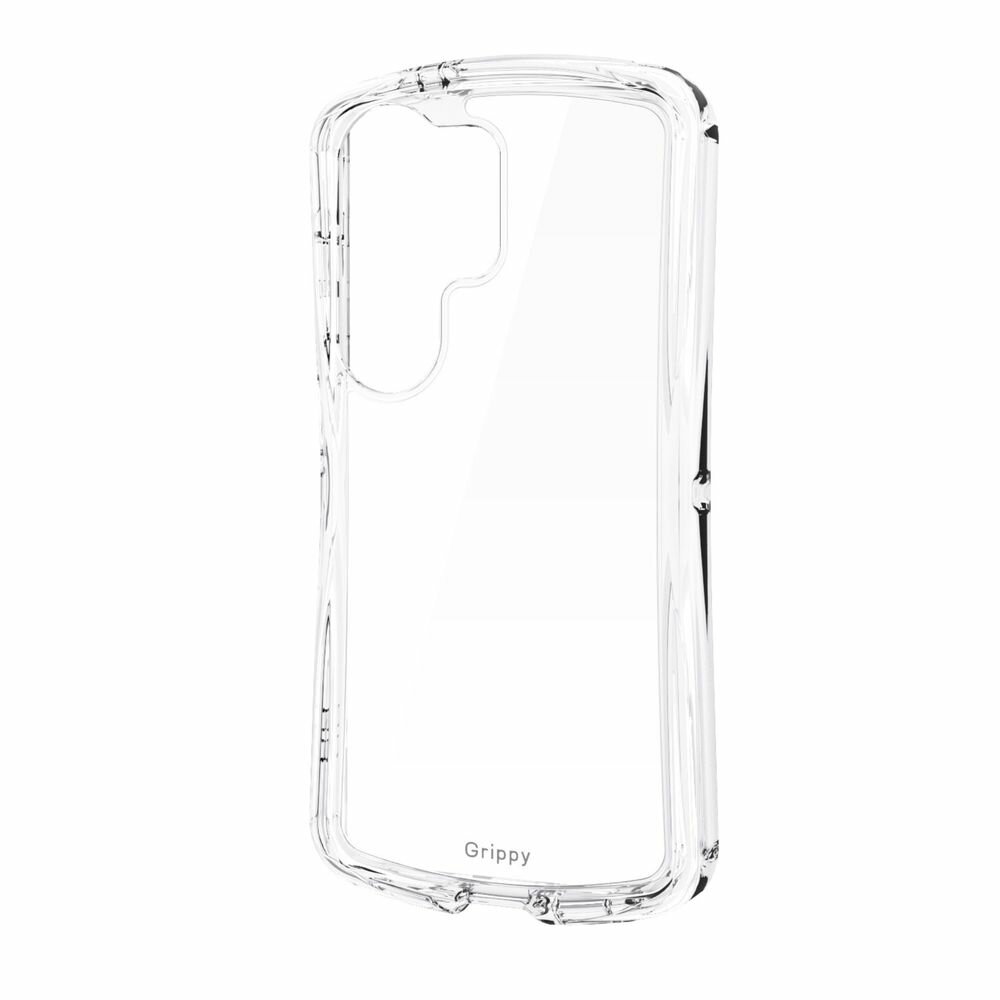 エレコム Galaxy S26 Ultra ( SC-53G )用 ケース ハイブリッド カバー 衝撃吸収 ストラップホール付 ストラップホールシート付 Grippy（クリア） PM-G262GRPACR