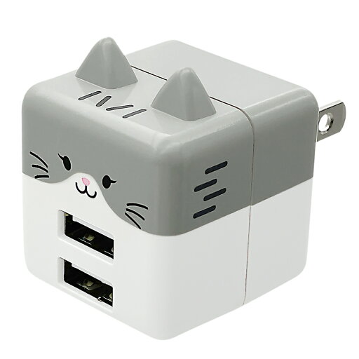 ラスタバナナ USB 2ポート モバにゃー AC充電器 計2.4A(ミソニ) RAC2A2A02MSN ラスタバナナ USB 2ポート モバにゃー AC充電器 計2.4A(ミソニ) RAC2A2A02MSN