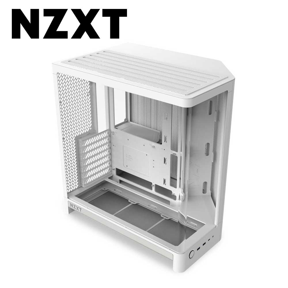 NZXT デュアルチャンバーピラーレス PCケース H6 【ATX / MicroATX / Mini-ITX】（ホワイト） CC-H62FW-01