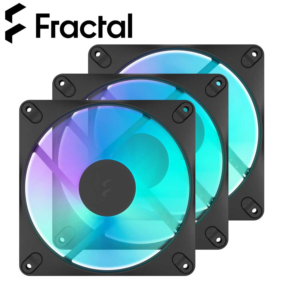 Fractal Design｜フラクタルデザイン 140mm RGB PCケースファン 3-Pack Dynamic 3 （ブラック） FD-F-DR3-1403