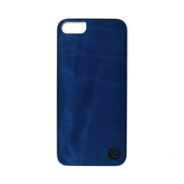 Rakuten - Man＆Wood iPhone SE/5/5s用 Real wood case （Vivid Midnight Blue/ホワイトフレーム） I1511I5