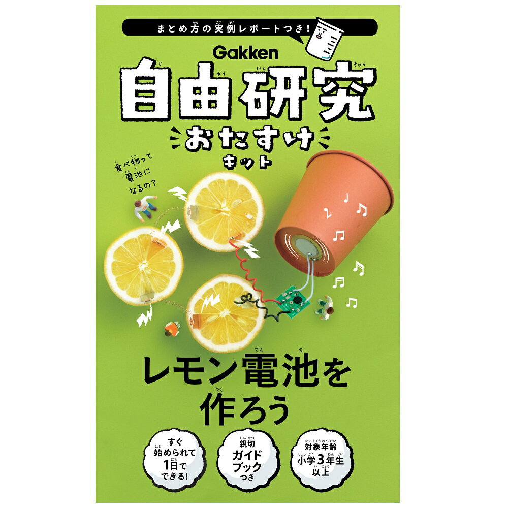 学研ステイフル 【再生産】自由研究おたすけキット レモン電池を作ろう