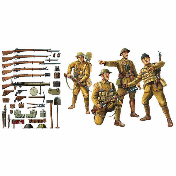 タミヤ 1/35 ミリタリーコレクション WW.I イギリス歩兵・小火器セット プラモデル