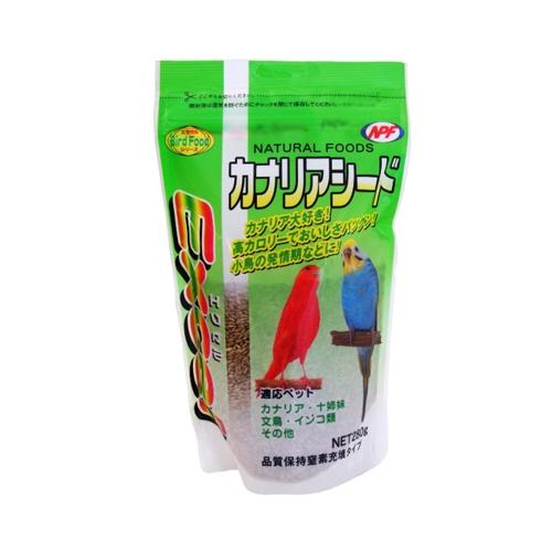 【返品種別B】□「返品種別」について詳しくはこちら□※仕様やパッケージは、リニューアルなどの理由で変更になっている場合がございます。予めご了承下さい。◆炭水化物や食物繊維が豊富で、嗜好性も高い飼料です。◆小鳥の発情期や産卵期、寒い時期などに与えてください。◆カナリアやインコ類が好んで食べます。■原材料：カナリアシード■内容量：280g■保証成分：たんぱく質15.2％以上、脂肪4.8％以上、粗繊維6.3％以下、灰分5.9％以下、水分9.2％以下■エネルギー：364kcal/100gナチュラルペットフーズ広告文責：株式会社Joshin(06-6633-1111)日用雑貨＞ペット＞鳥