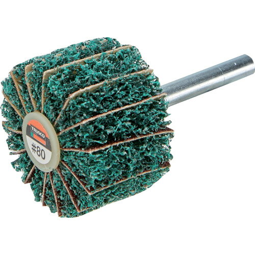 トラスコ中山 ナイロンミックスホイール 外径50×厚25×軸6 80#(5個入) FM5025-80 TRUSCO