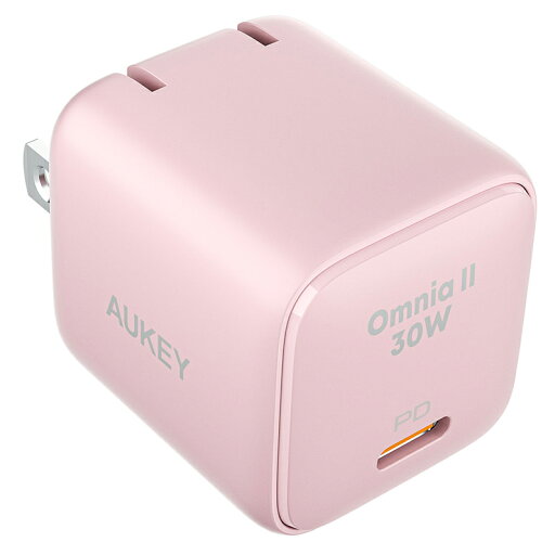 AUKEY 30W USB-C 急速充電器(ピンク) PA-B1L-PK AUKEY 30W USB-C 急速充電器(ピンク) PA-B1L-PK