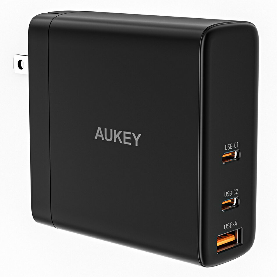 AUKEY 140W USB充電器 USB-A×1/USB-C×2 PA-B8-BK