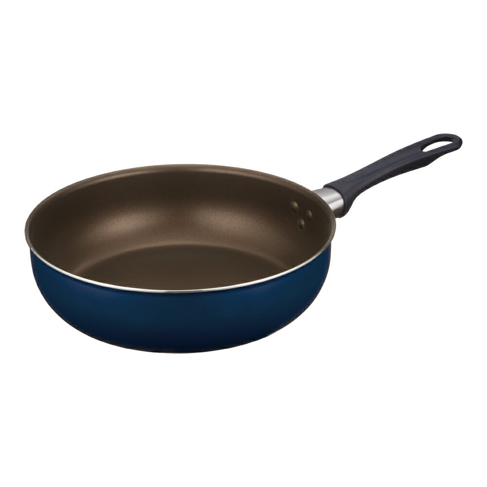樂天商城 - サーモス 【ガス火専用】炒め鍋　26cm　ネイビー KFI-026D-NVY THERMOS　KITCHENplus　デュラブルシリーズ [KFI026DNVY]